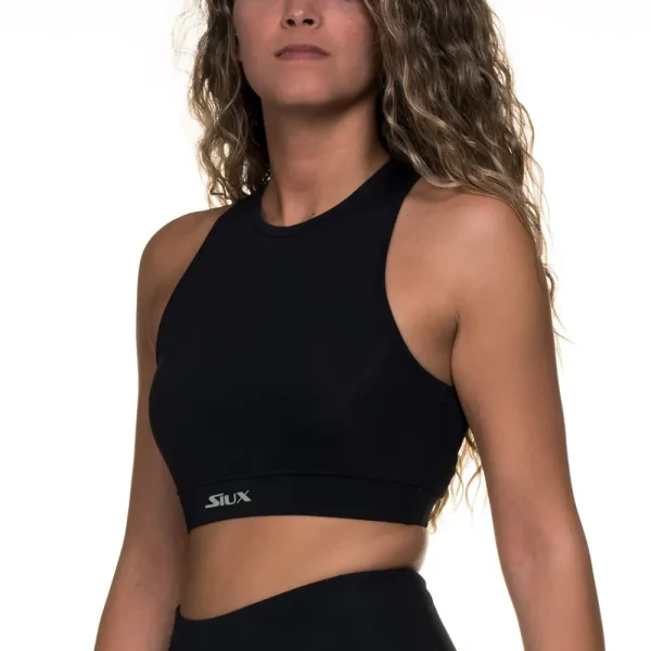 TOP SIUX DIABLO HALTER NEGRO MUJER - Imagen 1